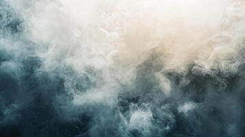 Blurry image of a cloudy sky with a white background. The sky is filled with white clouds, and the overall mood of the image is calm and serene photo