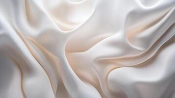 White fabric with a pattern of lines and dots. The fabric is folded and has a unique texture photo