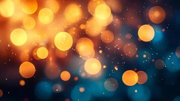 The image is a colorful and abstract representation of light and fire. The bright orange and blue colors create a sense of energy and excitement, while the scattered photo