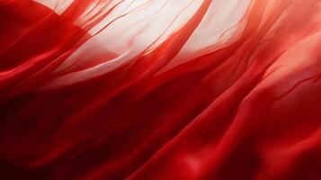 Red and white fabric with a red stripe. The red stripe is the main focus of the image photo