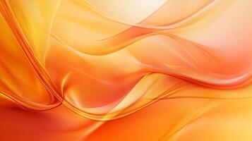 The orange background is a beautiful, flowing wave. The orange color is warm and inviting, creating a sense of comfort and relaxation. The wave pattern adds a sense of movement and energy to the image photo