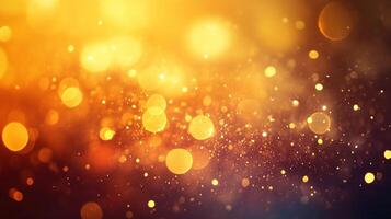 Blurry image of gold and orange with many small circles. The image has a dreamy, ethereal quality to it photo