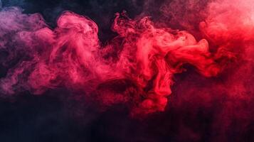 Red and blue smokey background with a red and blue smokey foreground. The smoke is thick and billowing, creating a sense of movement and energy. The colors of the smoke photo
