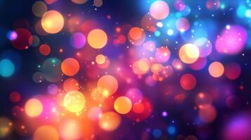 Colorful background with many small circles. The circles are of different colors and sizes. The background is a mix of blue, purple, and pink. The circles are scattered all over the background photo