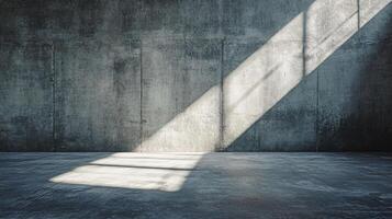 Large empty room with a window that is letting in sunlight. The room is bare and empty, with no furniture or decorations. The sunlight is shining through the window, creating a warm photo