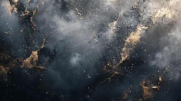 Dark sky with a few stars and a few clouds. The sky is filled with a lot of dust and the clouds are scattered throughout the sky photo