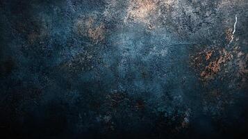 Dark blue and orange background with a lot of texture. The blue and orange colors create a striking contrast, while the texture adds depth and interest to the scene. Scene is one of mystery photo