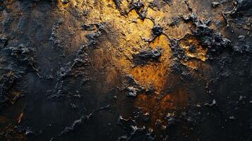 Black and orange background with a lot of texture. The texture is rough and the colors are dark photo