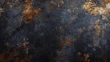 Dark and grainy background with a lot of small dots. The background is a combination of black and orange colors photo