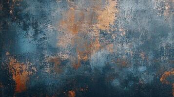 Blue and orange background with a lot of texture. The background is a mix of blue and orange, with the orange being more prominent. The texture of the background is rough and grainy photo