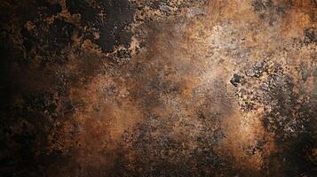 Close up of a brown and black background with a few small specks of color. Scene is somewhat dark and moody photo