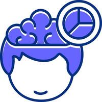 Analytics Filled Filled Slip Style Icon vector