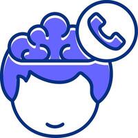 Phone Filled Filled Slip Style Icon vector