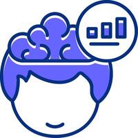 Goal Filled Filled Slip Style Icon vector