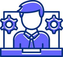 Collaboration Filled Slip Style Icon vector