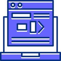 Command Line Filled Slip Style Icon vector