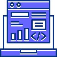 Code Deployment Filled Slip Style Icon vector