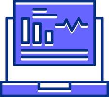 Dashboard Filled Slip Style Icon vector