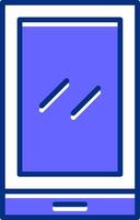Phone Filled Slip Style Icon vector