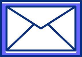 Email Filled Slip Style Icon vector