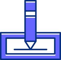 Edit Filled Slip Style Icon vector