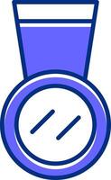 Medal Filled Slip Style Icon vector