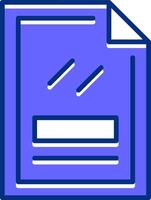 File Filled Slip Style Icon vector