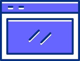 Website Filled Slip Style Icon vector