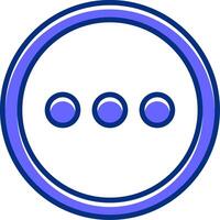 More Filled Slip Style Icon vector