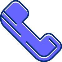 Phone Filled Slip Style Icon vector