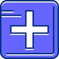 Add Filled Slip Style Icon vector