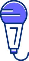 Microphone Filled Slip Style Icon vector
