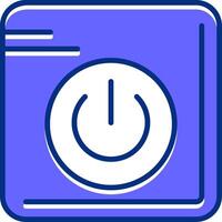 Power Filled Slip Style Icon vector