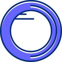 Coin Filled Slip Style Icon vector