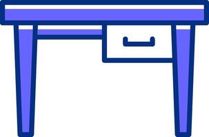 Table Filled Slip Style Icon vector