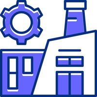 Factory Filled Slip Style Icon vector