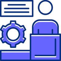 Leadership Filled Slip Style Icon vector