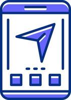 Share Filled Slip Style Icon vector