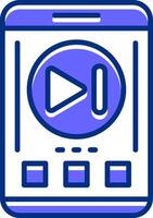 Skip forward Filled Slip Style Icon vector