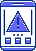 Error Filled Slip Style Icon vector