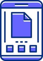 File Filled Slip Style Icon vector