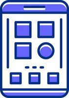 Categories Filled Slip Style Icon vector