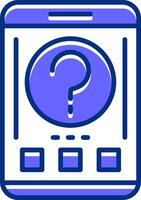 Help Filled Slip Style Icon vector