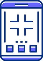 Exit full screen Filled Slip Style Icon vector