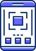 Full screen Filled Slip Style Icon vector