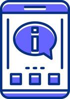 Information Filled Slip Style Icon vector