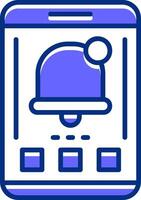 Notifications Filled Slip Style Icon vector