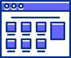 E-commerce Website Filled Slip Style Icon vector