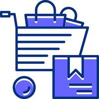 Bulk Purchase Filled Slip Style Icon vector