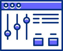 Filter Filled Slip Style Icon vector